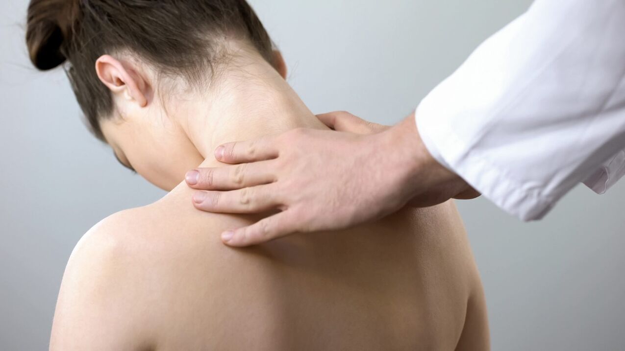 Untersuchung des Halses mit Osteochondrose